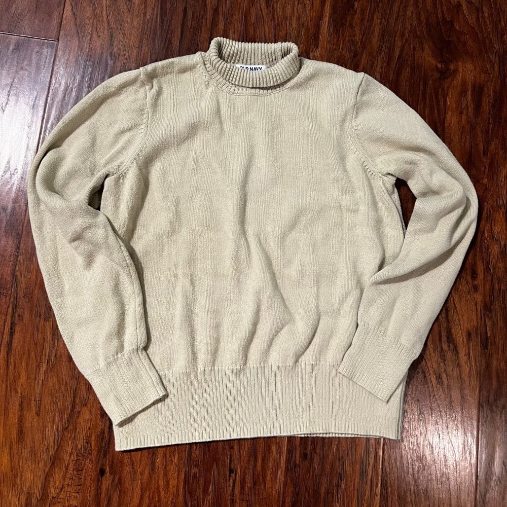 Old Navy Mock-neck Rib-knit Light-Green Sweater Size XS